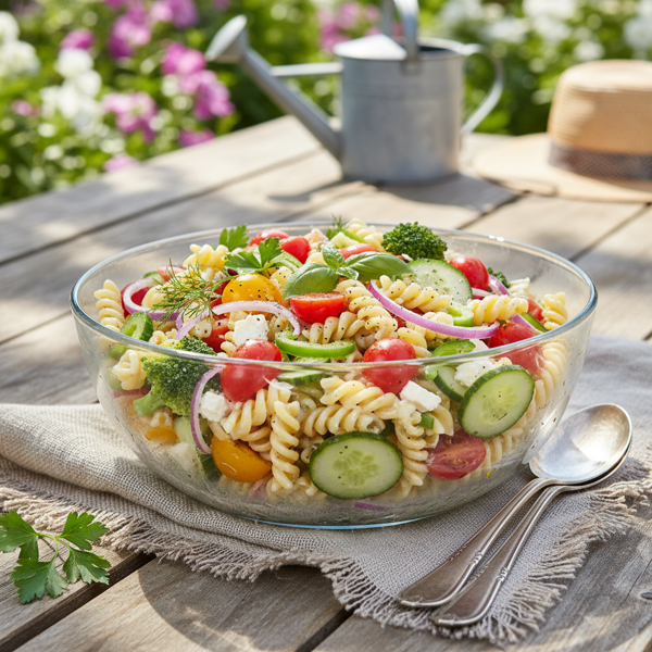 Chilled Garden Fresh Pasta Salad recipe