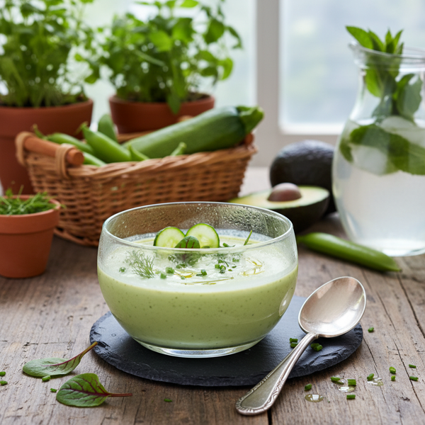 Chilled Green Garden Soup recipe