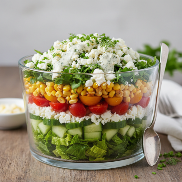 Chilled Layered Garden Salad recipe