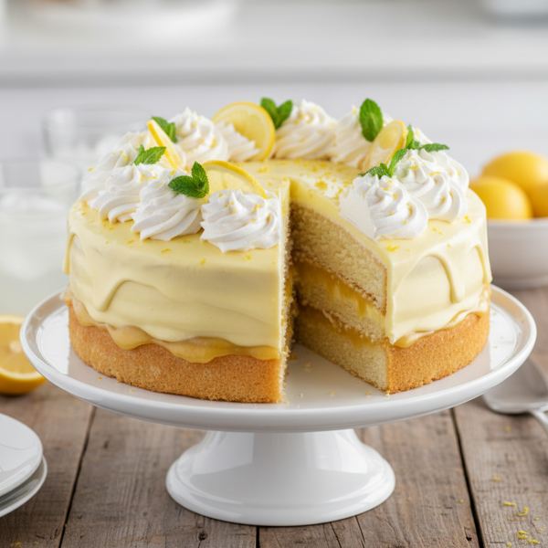 Chilled Lemon Dream Cake recipe