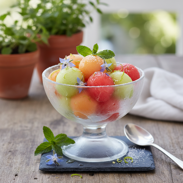 Chilled Melon Delight recipe