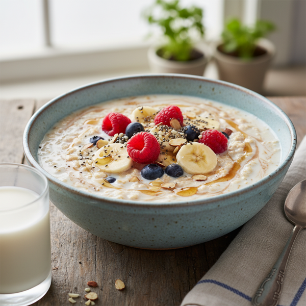 Chilled Oat and Milk Bowl recipe