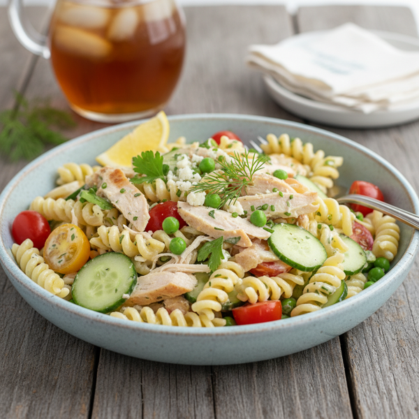 Chilled Ranch Chicken Noodle Salad recipe