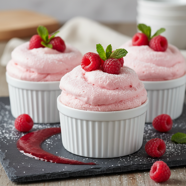 Chilled Raspberry Dream Soufflé recipe