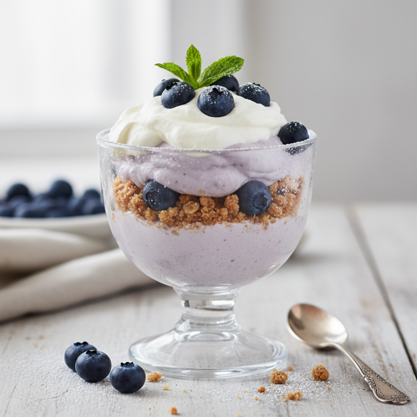 Chilled Scandinavian Blueberry Delight recipe