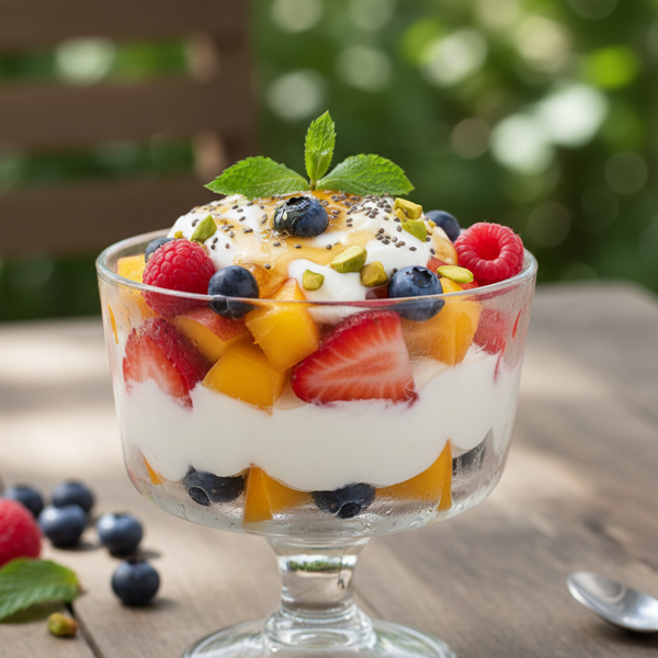 Chilled Summer Fruit Yogurt Delight recipe