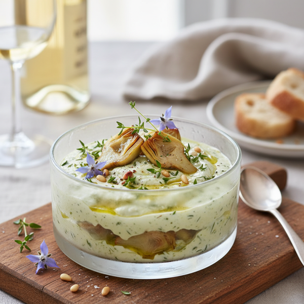 Chilled Thyme & Artichoke Delight recipe