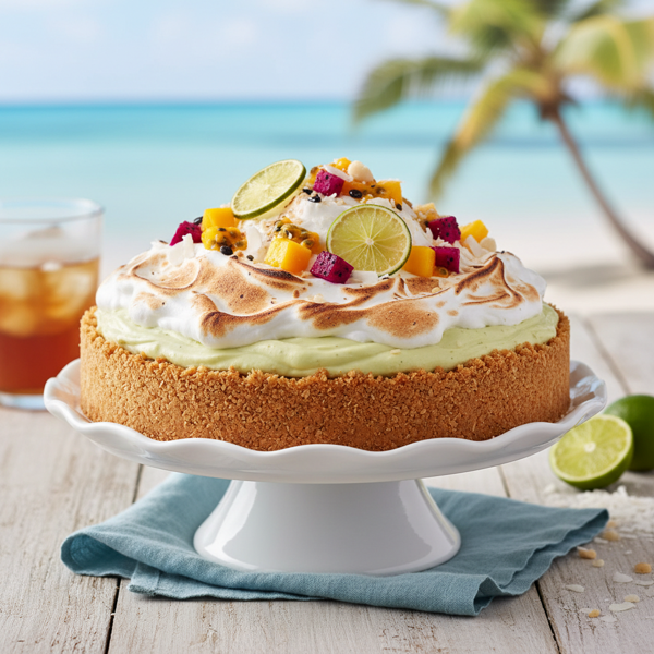 Chilled Tropical Key Lime Dream Pie recipe
