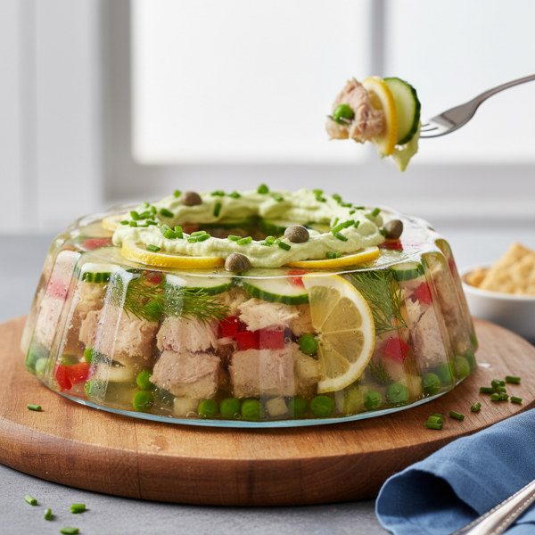 Chilled Tuna Gelatin Salad recipe
