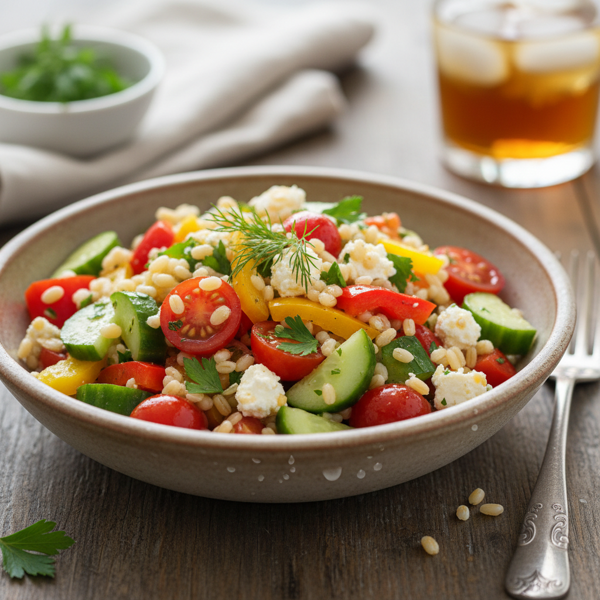 Chilled Vegetable and Barley Medley recipe