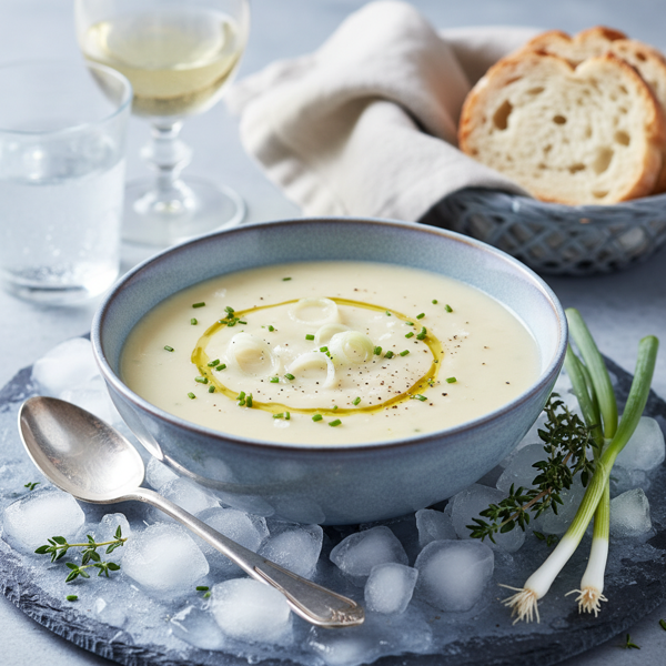Chilled Vichyssoise: Creamy Leek and Potato Soup recipe