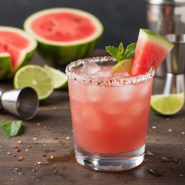 Chilled Watermelon Bliss Margarita recipe