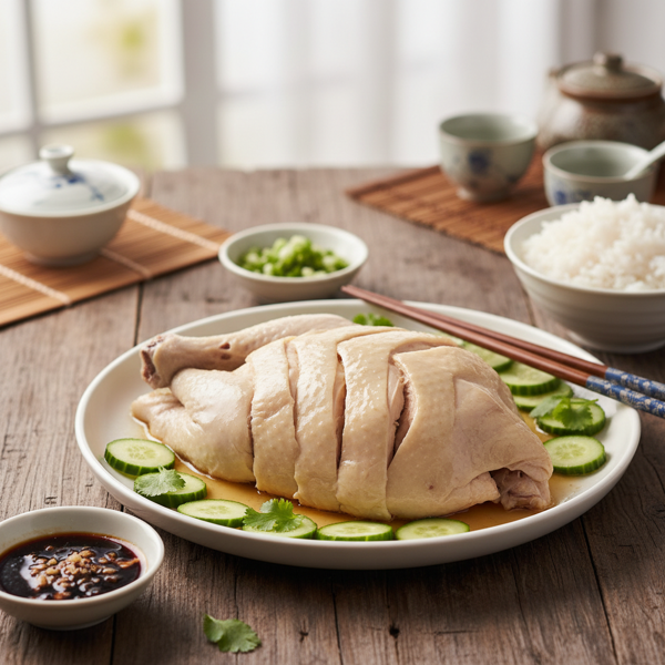 Chinese-Style Poached Chicken Delight recipe