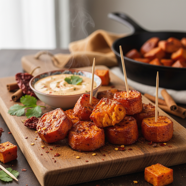 Chipotle-Cinnamon Sweet Potato Bites recipe