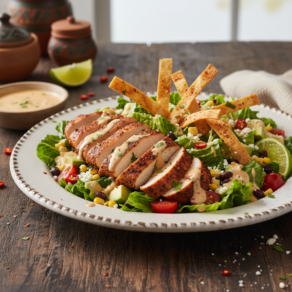 Chipotle-Spiced Southwestern Chicken Caesar Salad recipe