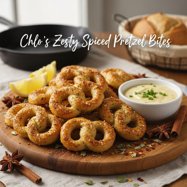 Chloe's Zesty Spiced Pretzel Bites recipe