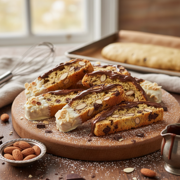 Choco-Almond Biscotti Delights recipe