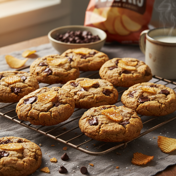 Choco-Chip Potato Crunch Cookies recipe