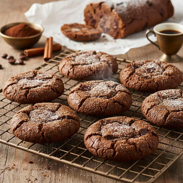 Choco-Coffee Spice Slice & Bake Cookies recipe