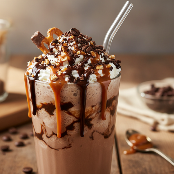 Choco Caramel Frappuccino Delight recipe