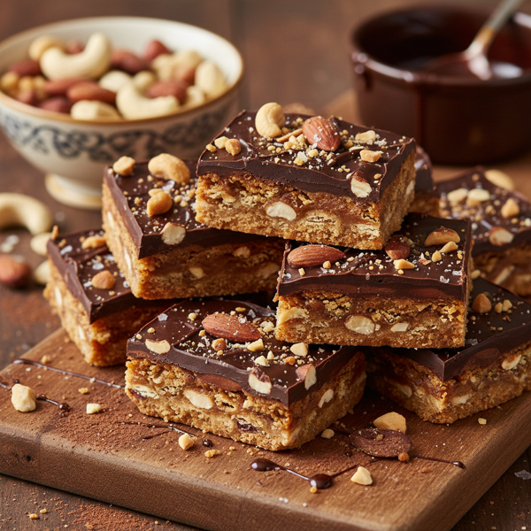 Choco Nutty Delight Bars recipe