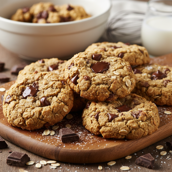 Choco Oat Crunch Cookies recipe