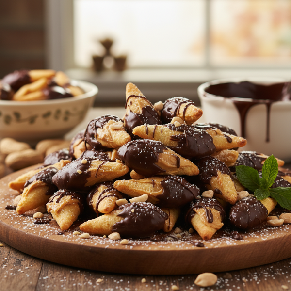 Chocolate-Covered Peanut Butter Bugles Delight recipe