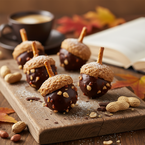 Chocolate-Peanut Butter Acorn Delights recipe
