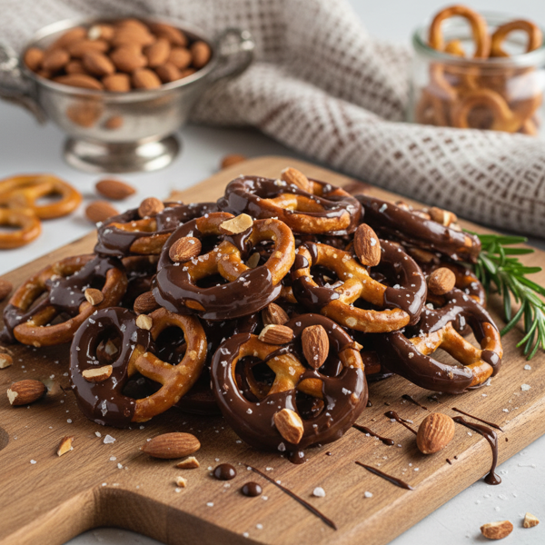 Chocolate Almond Pretzel Delights recipe