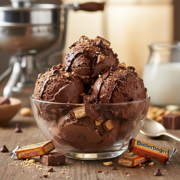 Chocolate Butterfinger Bliss Ice Cream recipe