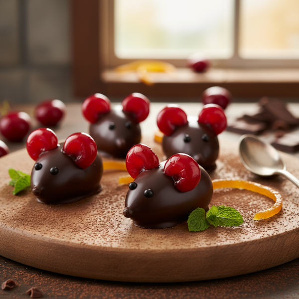 Chocolate Cherry Mice Delights recipe
