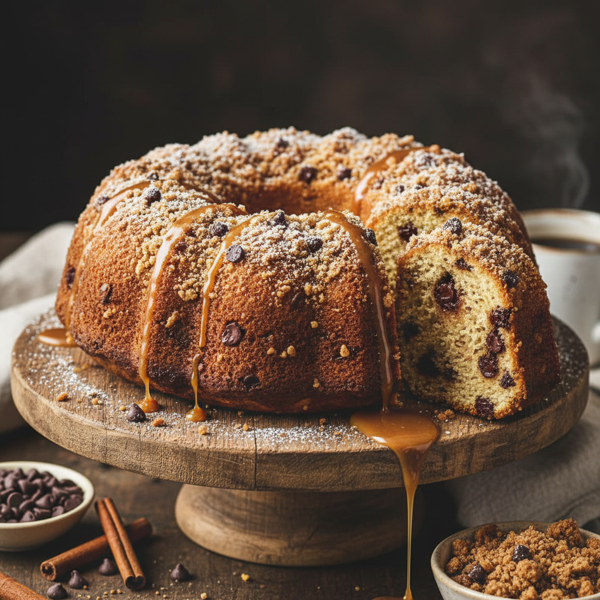 Chocolate Chip Cinnamon Streusel Bundt Cake recipe