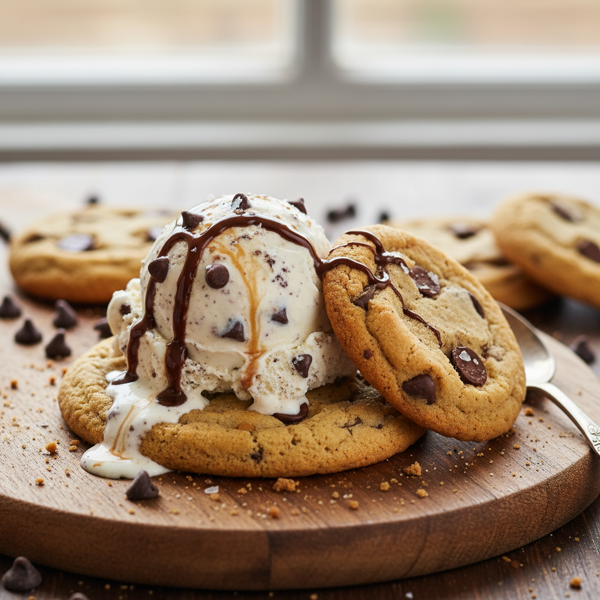 Chocolate Chip Cookie Ice Cream Delight recipe