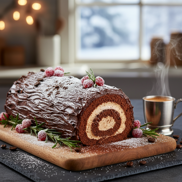 Chocolate Espresso Yule Log recipe
