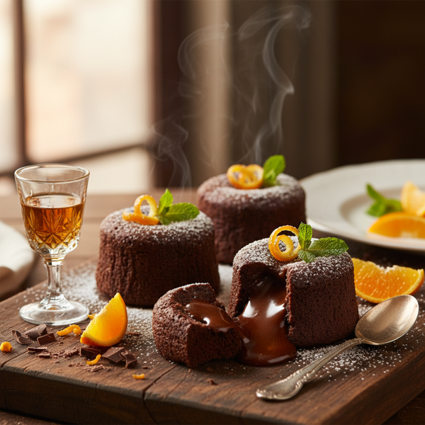Chocolate Grand Marnier Lava Cakes recipe