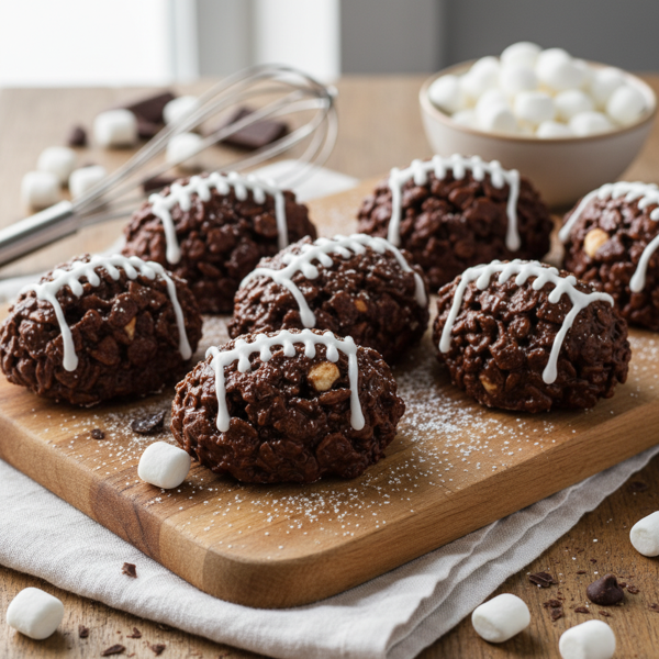 Chocolate Marshmallow Football Treats recipe