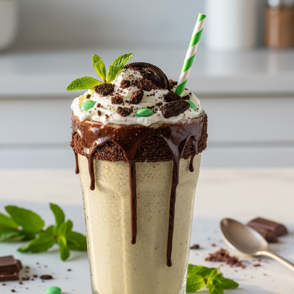 Chocolate Mint Delight Shake recipe