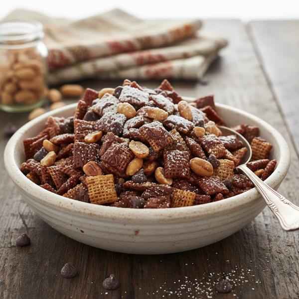 Chocolate Peanut Butter Chex Delight recipe