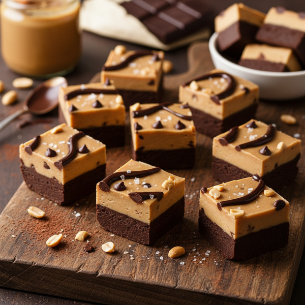 Chocolate Peanut Butter Fudge Bites recipe