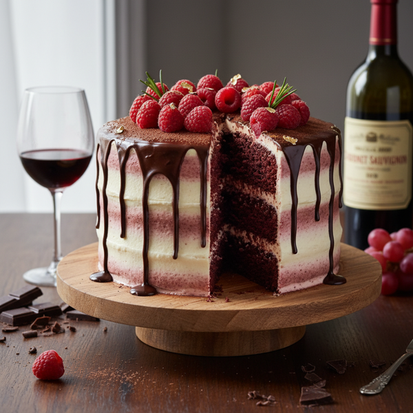 Chocolate Red Wine Velvet Cake recipe