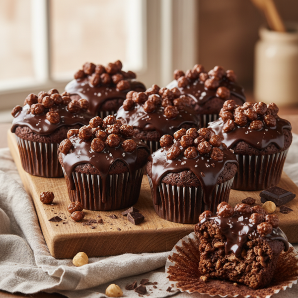 Chocolate Rice Krispies Muffins recipe