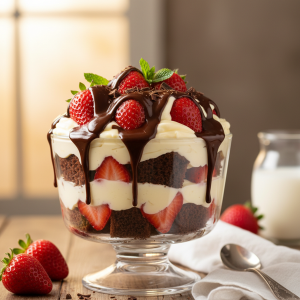 Chocolate Strawberry Boston Cream Delight recipe