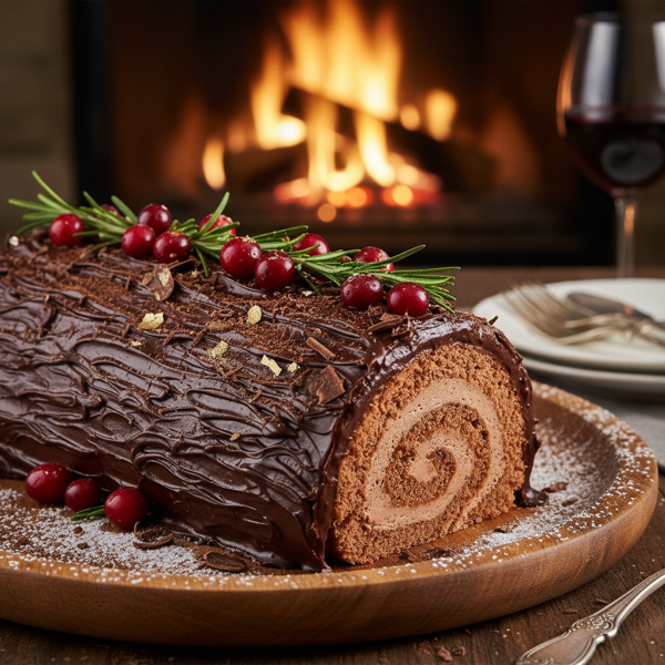 Chocolate Yule Log Delight recipe