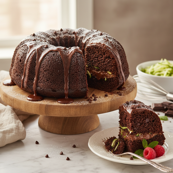 Chocolate Zucchini Delight Cake recipe