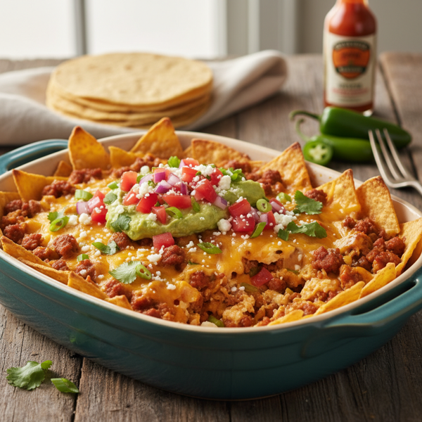 Chorizo Breakfast Taco Bake recipe