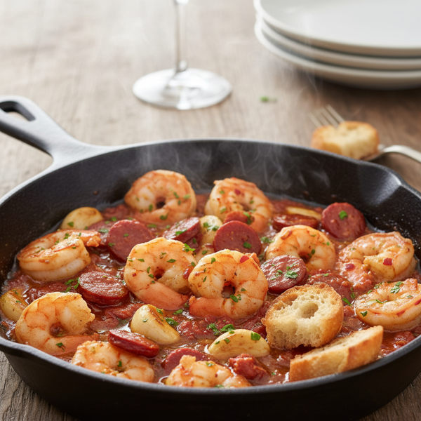 Chorizo & Garlic Shrimp Delight recipe