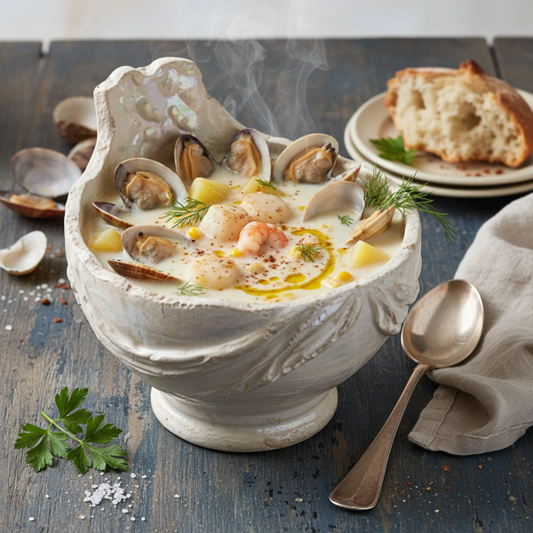 Chowder of the Sea: Venus de Milo Clam Delight recipe
