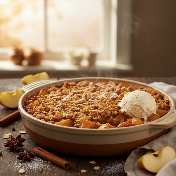 Chunky Applesauce Crisp Bake recipe