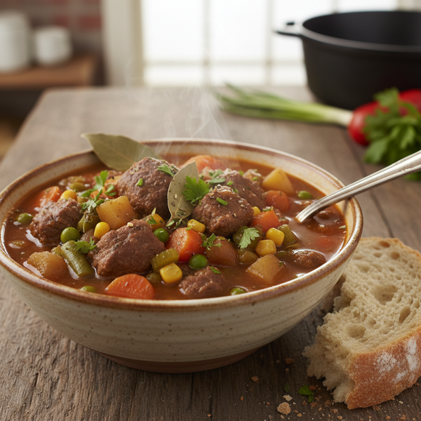 Chunky Beef & Vegetable Soup recipe