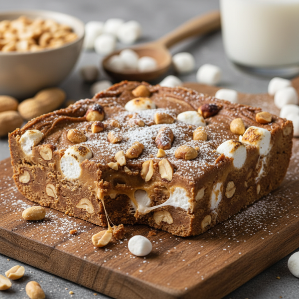 Chunky Peanut Butter Marshmallow Fudge Bliss recipe